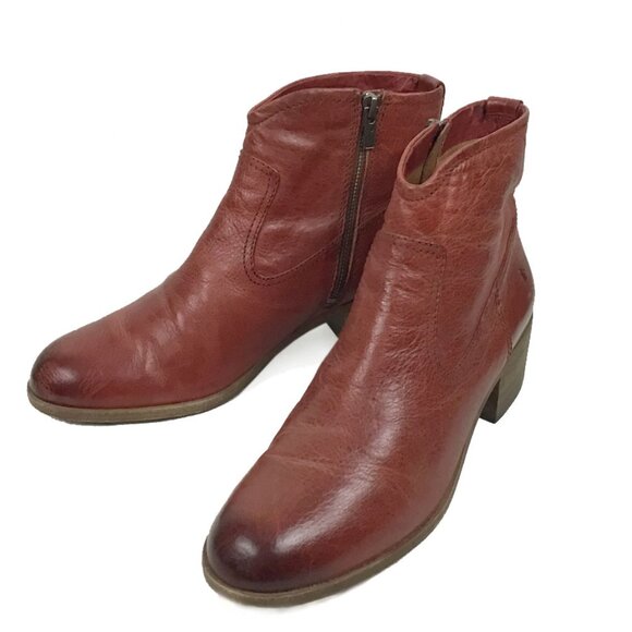 Frye Claire Bootie Short Ankle Leather Boot - Picture 2 of 14